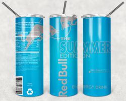 Red Bull Summer Tumbler Png, Red Bull Summer 20oz Skinny Sublimation Designs Png, Drinks Tumbler Png