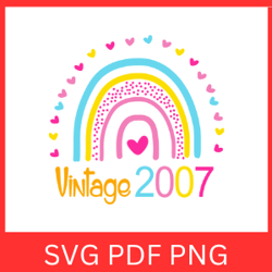Vintage 2007 Retro Svg | VINTAGE 2007 SVG DESIGN | Vintage 2007 Sublimation Designs | Printable Art | Digital Download