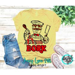 Swedish Chef SVG Muppets Design Cut File Iron On Shirt Bork Sublimation PNG Iron On PNG Up Svg Swedish Chef Sketch Cut F