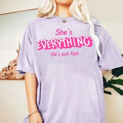 Barbie Movie 2023 T-Shirt, Come On Barbie, Shes Everything, Hes just Ken Shirt, Barbie 2023 Shirt, Retro Barbie Tee, Bar