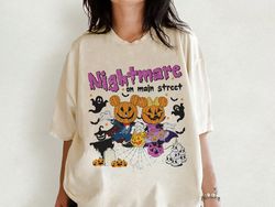 Vintage Nightmare on The Street Shirt, Horror Characters, Trick or Treat Shirt, Halloween Nightmare Comfort Color Shirt,
