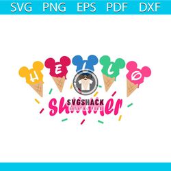 Hello Summer Shirt Vector Ice Cream Svg, Holiday Gifts For Family And For Friend Svg Diy Crafts Svg Files For Cricut, Tr