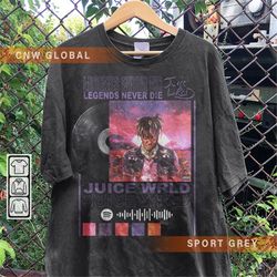 Juice Wrld Rap Shirt, Legends Never Die Album 90s Y2K Merch Vintage Hiphop Sweatshirt, Juice Wrld Retro Unisex Gift Boot