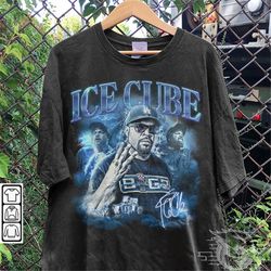 Ice Cube Rap Shirt, Ice Cube Vintage 90s Y2K Graphic Sweatshirt, Ice Cube Legend Rapper Bootleg Gift For Fan Unisex Hood