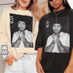 Post Malone Music Shirt, Posty Rap Crewneck Unisex Graphic Tee Vintage Bootleg Inspired Tee Sweatshirt, Posty Fan Hoodie
