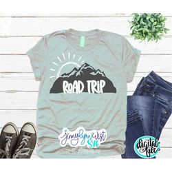 Road Trip SVG vacation Shirt Svg Digital Download Camp Retro Trailer DXF Cut file Iron on Silhouette Road Trip Designs M
