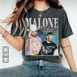 Post Malone Rap Shirt, Post Malone Funny Rapper Retro Vintage 90s Sweatshirt, World Tour 2023 If Y'all Weren't Here I'd