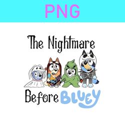 Bluey The Nightmare Before Halloween Png, Bluey Halloween Png