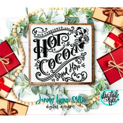 Hot Cocoa Sign Minnie Mouse Christmas Sign SVG Hot Chocolate Christmas Minnie Mouse Sublimation PNG Cricut Cut File Hot