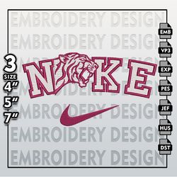 NCAA Embroidery Files, Nike Texas Southern Tigers Embroidery Designs, Southern Tigers, Machine Embroidery Files
