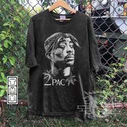 Tupac Rap Shirt K1, Tupac Shakur 90s Y2K Merch Vintage Rapper Hiphop Sweatshirt, 2Pac Concert Retro Unisex Gift Bootleg