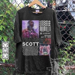 Travis Scott Music Shirt, Utopia Album 90s Y2K Merch Vintage Hiphop Sweatshirt, Travis Scott Retro Unisex Gift Bootleg H