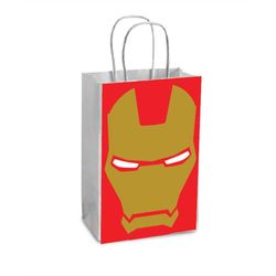 Iron Man Party Favor Bags Printable PNG Avengers Marvel Favor Bags Iron man Birthday Favor Loot Bags Party Bags Easy Jen