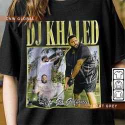 DJ Khaled Rap Shirt, DJ Khaled Lets Go Golfing Homage 2023 Vintage 90s Y2K, DJ Khaled God Did Graphic Tee Gift For Fan R