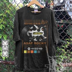 ASAP Rocky Rap Shirt, Testing Album 90s Y2K Merch Vintage Hiphop Sweatshirt, ASAP Rocky Retro Unisex Gift Bootleg Hoodie