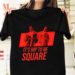 Hip To Be Square Huey Lewis and the News Vintage T-Shirt, Huey Lewis Shirt, Huey Lewis Fanart Shirt, Rock Band Shirt, Ro