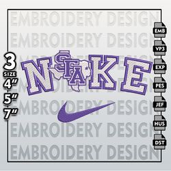 NCAA Embroidery Files, Nike Stephen F Austin Lumberjacks Embroidery Designs, Machine Embroidery Files, NCAA Lumberjacks