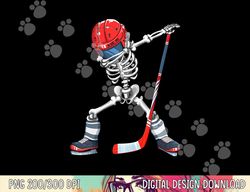 Dabbing Skeleton Hockey Halloween Costume Gift Kids Boys Men png, sublimation copy