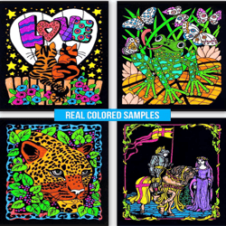 Super Pack of 12 page  Coloring Posters (Original Edition)