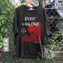 Post Malone Rap Vintage Graphic Shirt, Post Malone Twelve Carat tour Shirt, Post Malone Merch, Post Malone Graphic Tee 2