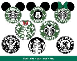 Starbucks SVG Bundle 100- INSTANT DOWNLOAD