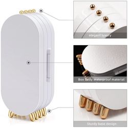 Foldable Jewellery Organizer with Mirror Ear Rings & Necklace