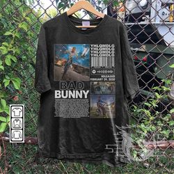 Bad Bunny Music Shirt, YHLQMDLG Album Sweatshirt, Bad Bunny Concert 2023 Vintage Retro Unisex Gift Bootleg Hoodie Mus050