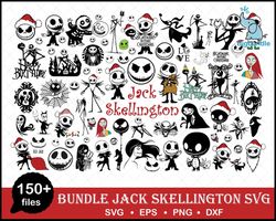 Jack skellington svg, Nightmare Before Christmas svg, Jack Skellington Bundle svg /