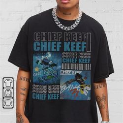 Chief Keef Streetwear Gifts Shirt Hip Hop 90s Vintage Retro Graphic Tee Comic Rap T-Shirt