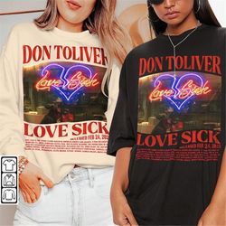 Don Toliver Rap Shirt, Don Toliver Love Sick Rapper 90s Sweatshirt, Album Retro Graphic Gifts Unisex Gift Hoodie Rap1104