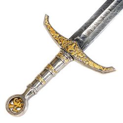 Longsword/ Bastard Sword- King's Sword- High Carbon Damascus Steel Sword- 42" . Christmas Gift, New Year Gift S5