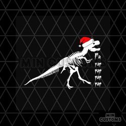 dinosaur with santa hat svg, christmas svg, dinosaur svg, santa hat svg
