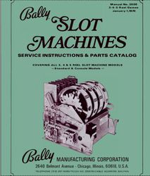 Bally Slot Machines 2600 3 4 5 reel games