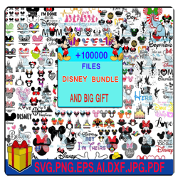 more than 100k Disney SVG pack, Disney mega bundle, big bundle SVG for Cricut, Disney svg, Mickey Svg, Ultimate Disney