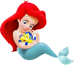 Little Mermaid PNG, The Little Mermaid Clipart Instant Download, Princess Birthday, Princess clipart, Ariel png, Ariel c