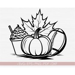 Fall Svg Png, Autumn Svg, Fall Things Svg Cut File for Cricut, Fall Themed Svg Vector Clipart, Football Svg Shirt Design