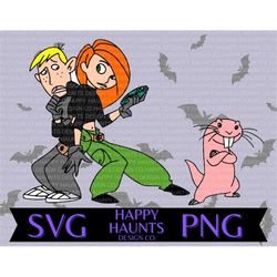 Kim possible  SVG, easy cut file for Cricut, Layered by colour