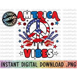 America Vibes Flag Smiley Face Png, America Vibes Png, 4th of July Png, Vintage Happy Face Flag America Vibes Png Sublim