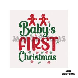 baby first christmas svg, christmas svg, gingerbear svg, christmas baby svg