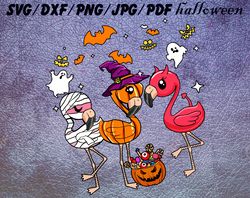 Faminggo And Pumpkin Halloween SVG, PNG, DXF, PDF, JPG,...