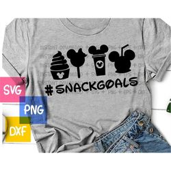 Snack goals SVG, Birthday svg, Snack goals svg, dxf and png file instant download, family trip svg for cricut and silhou