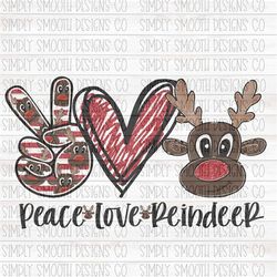 Peace Love Reindeer