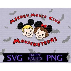 Mouseketeer SVG, easy cut file for Cricut, layered by colour