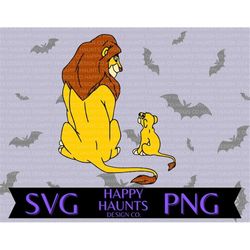 Lion king SVG, easy cut file for Cricut, layered by colour