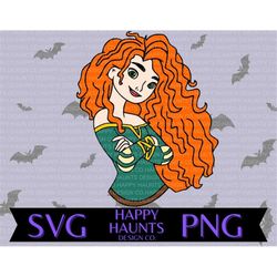 Merida SVG, easy cut file for Cricut, layered by colour