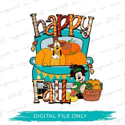 Happy Fall Y'all - Mickey Pumpkin -  WDW shirt - Halloween - pdf - png - sublimation - DTF