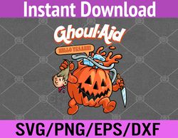 Cool Ghoul Aid Funny Ghoul Pumpkin Cute Meme Halloween Svg, Eps, Png, Dxf, Digital Download