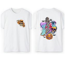 Retro Halloween Shirt, Halloween Smiley Face Shirt, Halloween, Spooky Vibes Shirt, Leopard Pumpkin
