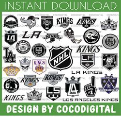 33 Files Los Angeles Kings Bundle Svg, dxf,png,eps, NHL svg, NHL svg, hockey cricut, hockey svg, hockey logo, Cut File