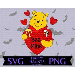 Bee mine SVG, easy cut file for Cricut, Layered by colour